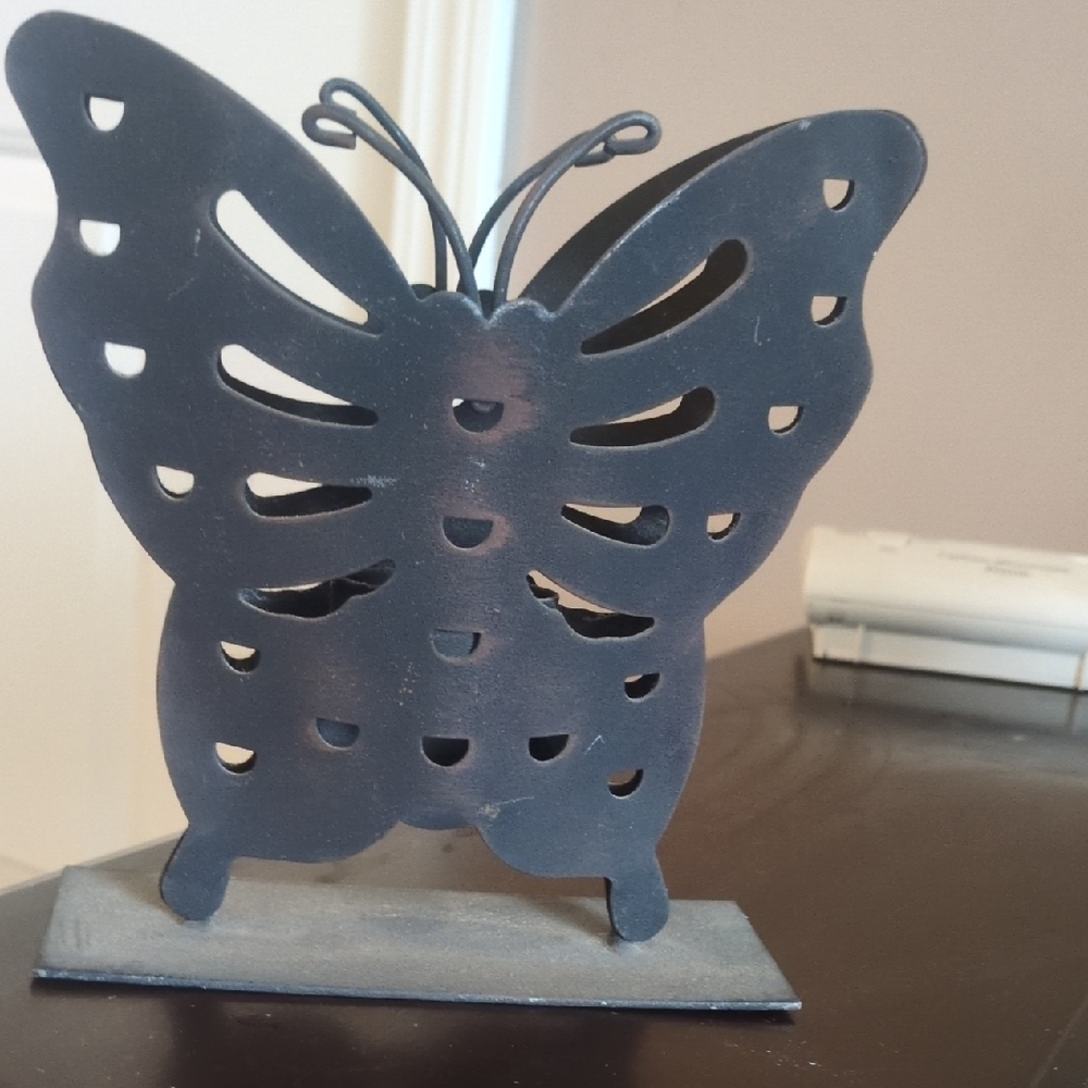 Black Butterfly Metal Decor